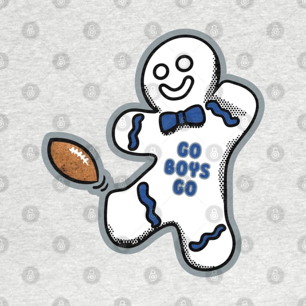 Dallas Cowboys Gingerbread Man by Rad Love